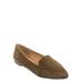 Wide Width Pointed Toe Flat Loafer - Women Men Dressy Slip On Shoes