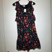 J. Crew Dresses | Jcrew Women’s 4 Floral Dress | Color: Black/Red | Size: S