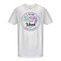 Inktastic Suicide Prevention- I Wear Teal and Purple for My Mom Adult Men's V-Neck T-Shirt Male