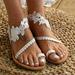 Tuscom Women Summer Clip-Toe Shoes Zipper Comfy Keen Sandals Flats Lady Casual Beach Slipper