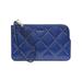 DKNY Blue Rhinestone Faux Leather Wristlet