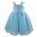 Styles I Love Kid Grils Princess Sequin Tulle Dress Flower Girl Wedding Dresses Special Occasion Formal Outfit (Blue, 120/4-5 Years)