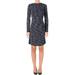 Lauren Ralph Lauren Womens Tweed Colorblocked Wear to Work Dress