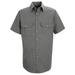 Red KapÂ® Men's Short Sleeve Heathered Poplin UniformÂ Shirt