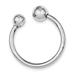 FB Jewels Sterling Silver Rhodium-plated Key Ring