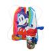 Disney Mickey Mouse Non-Woven Sling Bag Stripe w/ Canteen Water Bottle 12oz Set