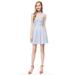 Ever-Pretty Womens Sexy Short Fit & Flare Sweet Summer Casual Cocktail Graduation Party Striped Dresses for Women 05677 US 6
