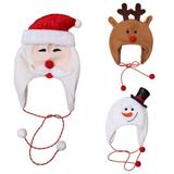 Pudcoco Cute Toddler Girls Boys Winter Warm Hat Christmas Santa,Snowman,Elk Beanie Cap