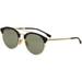 Hugo Boss Men's 0784/S J5G/5L Gold/Black Stainless Steel Sunglasses 49mm