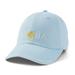 Life is Good Chill Cap Embroidered Brim Baseball Hat, Beach Blue, One Size