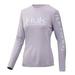 Huk Womens Icon X Long Sleeve Shirt Long-Sleeve Performance Shirt with UPF 30+ Sun Protection, Lavender Blue, Large