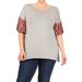 Women's Plus Size Loose Fit Casual Soft Boat Neck Bell Sleeve Basic Tunic T-Shirts Top Made in USA