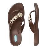 OkaB Tybee Flip Flop Sandal Shoe Color Copper Size ML