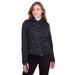 Ladies' Loft Pioneer Hybrid Bomber Jacket - BLK/ BLK/ CARBN - S