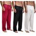 SUNSIOM Mens Silk Satin Pajamas Pyjamas Pants Sleep Bottoms Nightwear Sleepwear Trousers