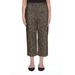 Alfred Dunner Womens Classic Fit Flat-Front Waistband Animal Print Capri