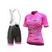 Women's Pro Series Pink Cycling Short Sleeve Jersey, Bib Shorts, or Kit Bundle