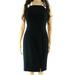 Lauren Ralph Lauren NEW Black Womens Size 4P Petite Sheath Dress