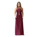 Women's Casual Crewneck Solid Color Sleeveless Pocket Maxi Dress Fashion Dresses Pocket Sexy Long Dress