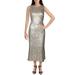 Lauren Ralph Lauren Womens Sequined Sleeveless Cocktail Dress