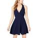 Trixxi Womens Juniors Surplice Fit & Flare Party Dress