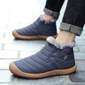 Men Cotton Snow Short Boots Winter Warm Casual Shoes Outdoor Waterproof Sneakers