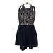 Teeze Me Juniors' Sleeveless Lace Crisscross Dress