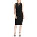 Lauren Ralph Lauren Women's Bonded Mate Sleeveless Jersey Dress, Black, 6 - NEW