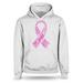 S4E Men's Pink Ribbon Word Montage Hoodie Sweatshirts