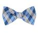 Men's Blue Silk Self Tie Bowtie Tie Yourself Bow Ties