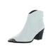 Aqua Womens Pose Embossed Block Heel Ankle Boots