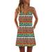 LAPA Womens Sleeveless Strappy Boho Sundress Summer Beach Mini Dress