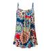 UKAP Plus Size Big Swing Tank Tops for Women Summer Beach Loose Camisole Vest Shirts Spaghetti Strap Tank Tops Ladies Floral Printed Tunic Blouses