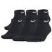 nike performance cushion low rise socks with bag (6 pairs) (large, black / white)