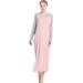 Women Plus Size Long Nightgown Oversized O-Neck Sleepwear,Log Sleeve Loose Lightweight Loungewear Modal Nightdress Comfy Casual Pregnant Sleep Shirt Full Length Pajama Dress Nightshirt Long Gown