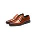 UKAP Dress Formal Shoes for Men, Dual Buckle Classic Leather Dress Loafers Casual Solid Color Business Office