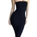 Sexy Off Shoulder Strapless Dress for Women Sleeveless Straight Long Bodycon Dress Backless Casual Summer Party Dres