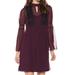 Jessica Simpson NEW Purple Womens Size 8 Chiffon Lace A-Line Dress