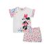 Disney Minnie Mouse Girls 4-12 Exclusive Short Sleeve Tee & Matching Short Pajama Set