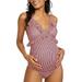 Avamo Maternity Swimsuit 2 Piece Swimsuits for Pregnancy , Swimwear for Pregnant Women Tankini Bikini Beachwear Pink Stripe Ruffle V Neck Ruched Padded Swimming Costume S-3XL