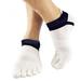 Summark 38-43 Outdoor Men's Breathable Cotton Toe Socks Pure Sports Comfortable 5 Finger Toe Sock