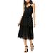 Maison Jules Womens Smocked Fit & Flare Dress