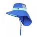 Kids Boys Girls Wide Brim Neck Flap Sun Protection Hat Mesh Vent Bucket Sun Hat Fashion Cute Casual Outdoor Hats