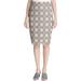 Calvin Klein Womens Lace Overlay A-Line Pencil Skirt