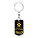 Dog Dad Gift Chesapeake Bay Retriever Swivel Keychain Stainless Steel or 18k Gold