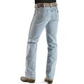 wrangler men's cowboy cut slim fit jean, bleach, 34x32