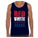 Awkward Styles Red White & Texas Tank Top for Men Texas Muscle Shirts 4th of July Tank Tops Men's America Flag Tank USA Men's Tank Top American Men Gifts from Texas Patriots