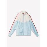 Blank State Men's Retro Swishy Track Jacket in Sky Blue