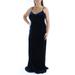 Ralph Lauren Womens Velvet A-Line Gown Dress