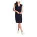 1.State Womens Cinched Waist V-Neck Casual Dress